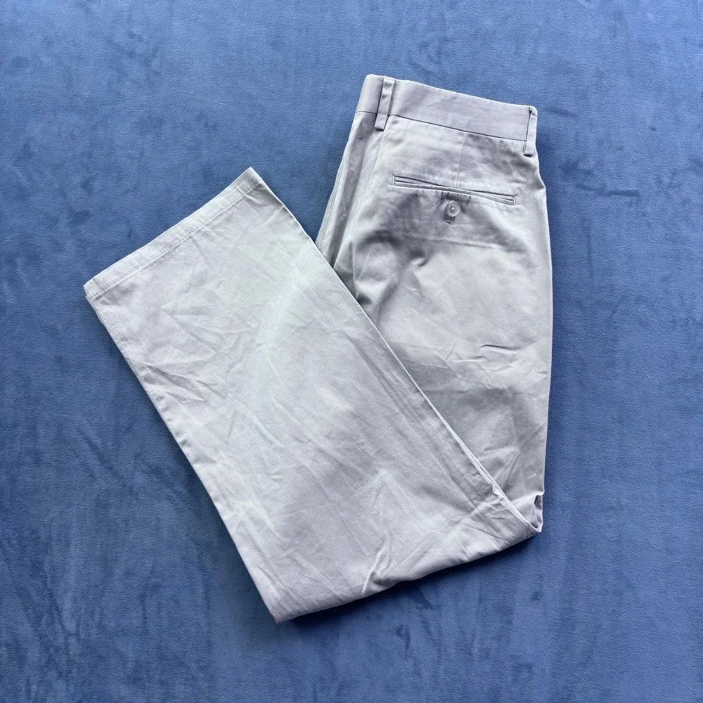Lauren Ralph Lauren Slim Fit Chino Pants Tan Cotton Twill 33x26 Mens